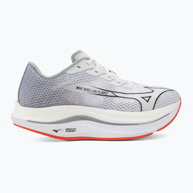Чоловічі бігові кросівки Mizuno Wave Rebellion Flash 2 білий/чорний/портовий туман 2