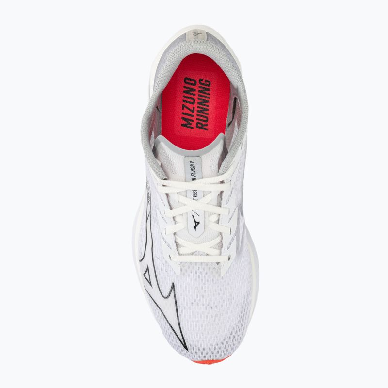 Чоловічі бігові кросівки Mizuno Wave Rebellion Flash 2 білий/чорний/портовий туман 5