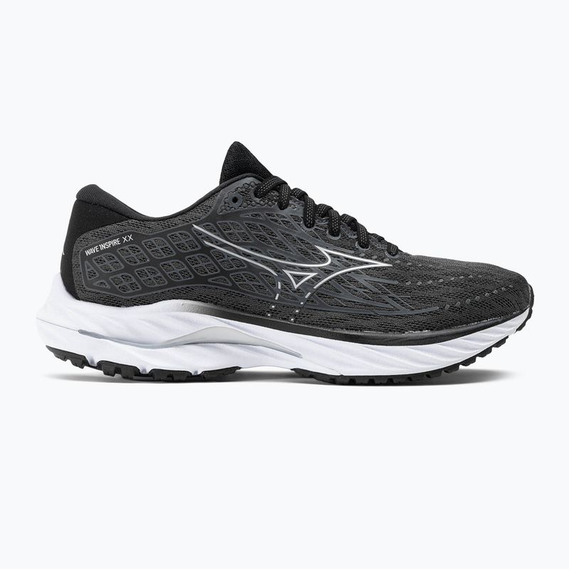Чоловічі бігові кросівки Mizuno Wave Inspire 20 чорне дерево/білий/чорний 2