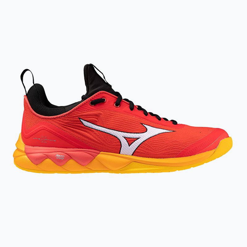 Кросівки для волейболу чоловічі Mizuno Wave Luminous 2 radiant red/white/carrot curl