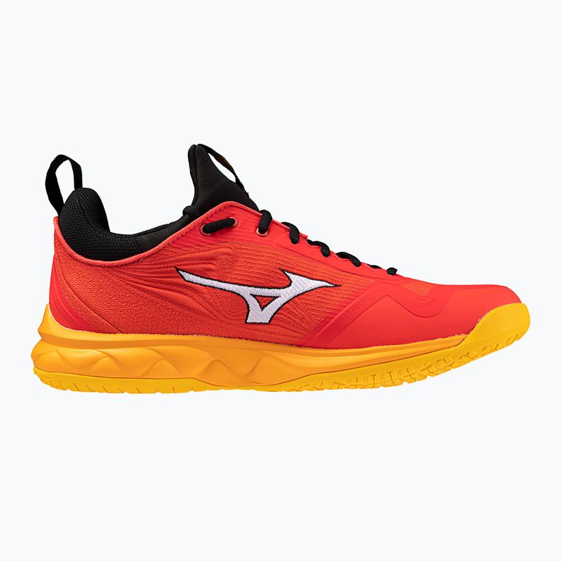 Кросівки для волейболу чоловічі Mizuno Wave Luminous 2 radiant red/white/carrot curl 2