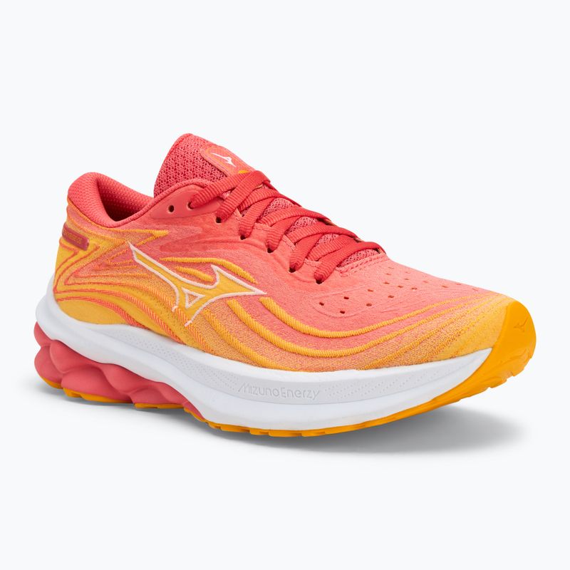 Кросівки для бігу жіночі Mizuno Wave Skyrise 5 dubarry/ white/ citrus