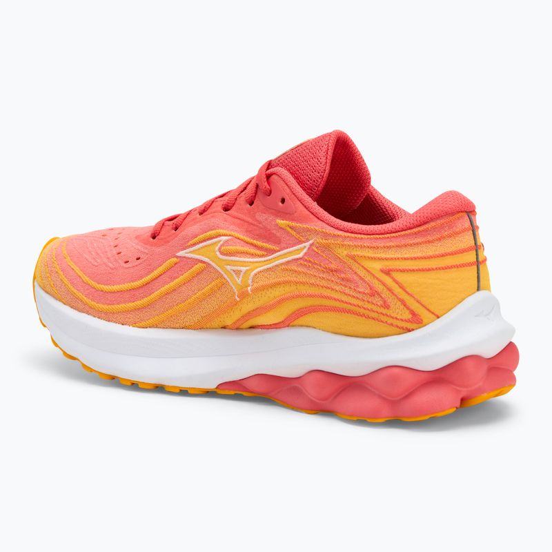 Кросівки для бігу жіночі Mizuno Wave Skyrise 5 dubarry/ white/ citrus 3