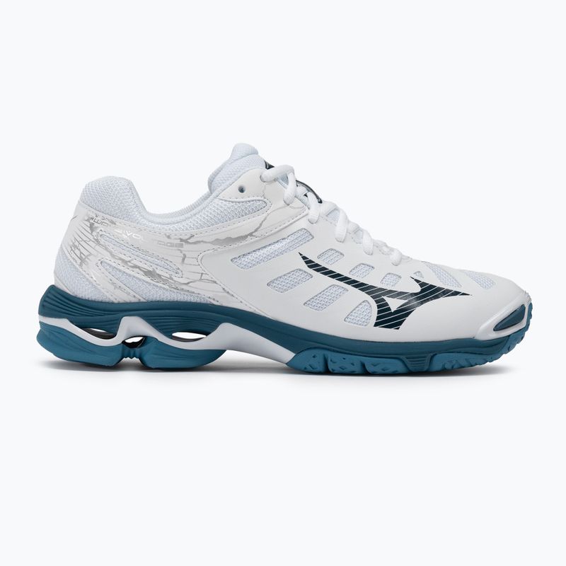 Кросівки для волейболу чоловічі Mizuno Wave Voltage white/sailor blue/silver 2