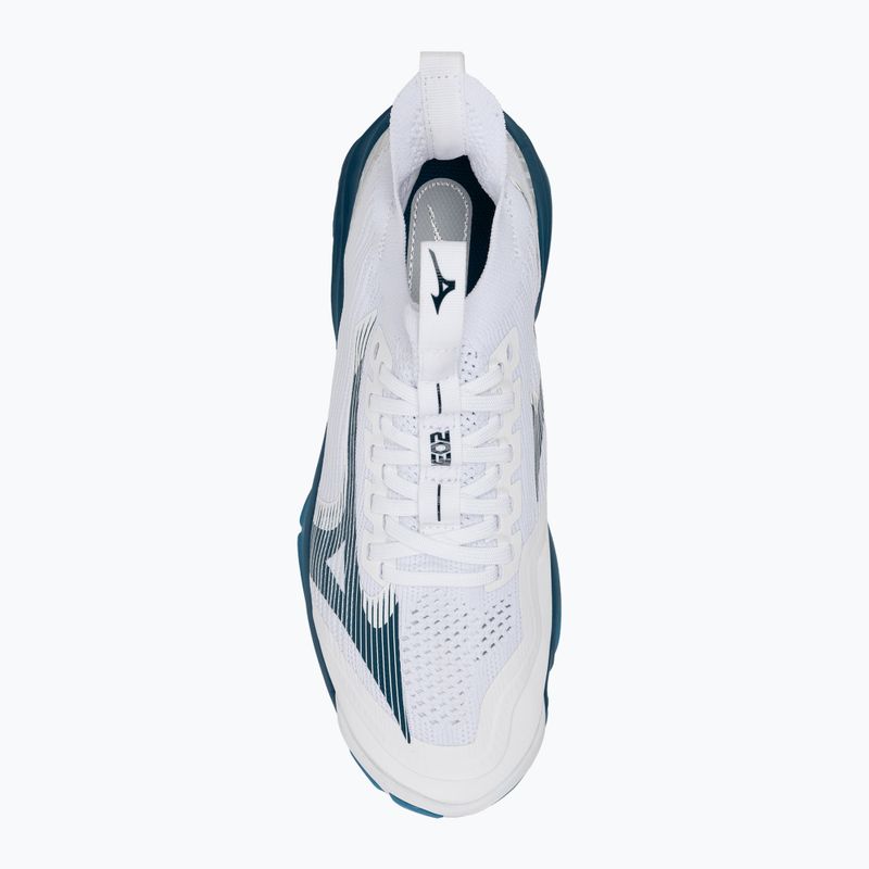 Кросівки для волейболу чоловічі Mizuno Wave Lightning Neo2 white/sailor blue/silver 5