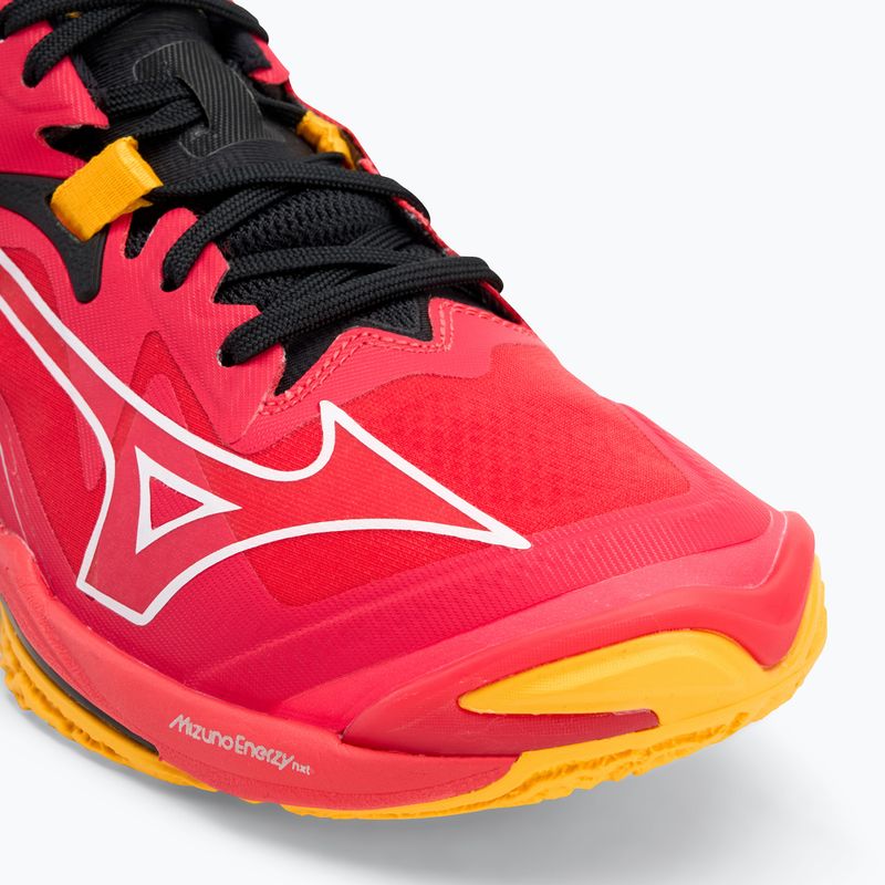 Волейбольні кросівки Mizuno Wave Lightning Z8 сяючі червоні / білі / морквяний завиток 7
