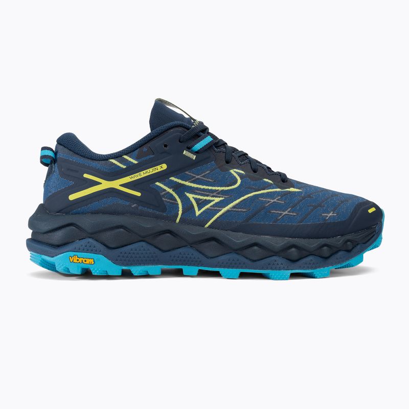 Чоловічі кросівки Mizuno Wave Mujin 10 сукняний синій/яскраво-зелений/шапочка для плавання 2