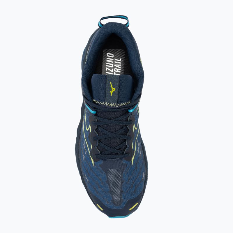 Чоловічі кросівки Mizuno Wave Mujin 10 сукняний синій/яскраво-зелений/шапочка для плавання 5