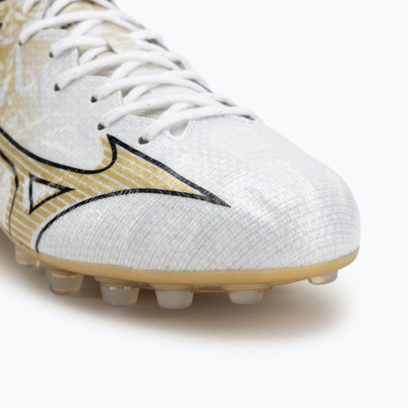 Кросівки футбольні чоловічі Mizuno Alpha Japan AG white/ge gold/black 7