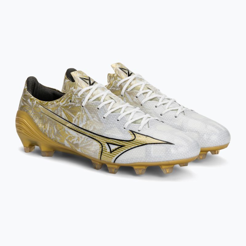 Кросівки футбольні чоловічі Mizuno Αlpha Elite MD white/ge gold/black 5