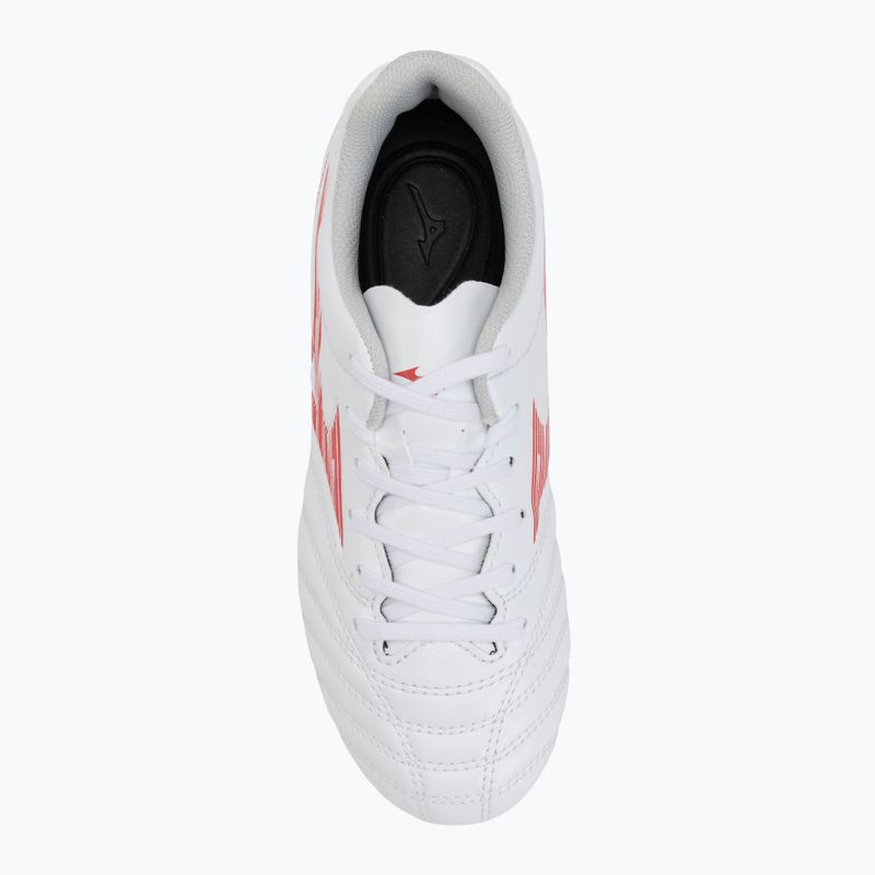 Кросівки футбольні дитячі Mizuno Monarcida Neo III Select Jr MD white/radiant red 5