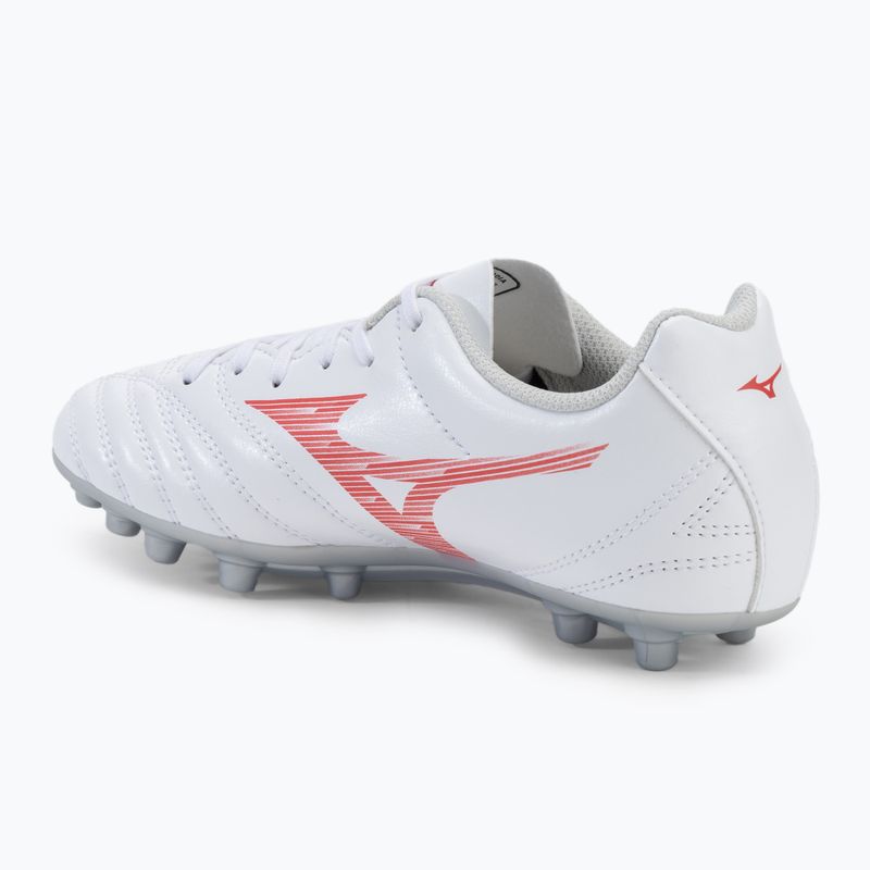 Кросівки футбольні дитячі Mizuno Monarcida Neo III Select AG white/radiant red 3