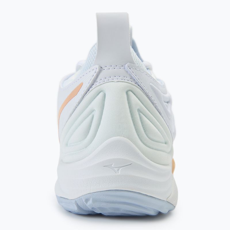 Жіночі волейбольні кросівки Mizuno Wave Momentum 3 білі / темно-синій півонія / персиковий парфе 6
