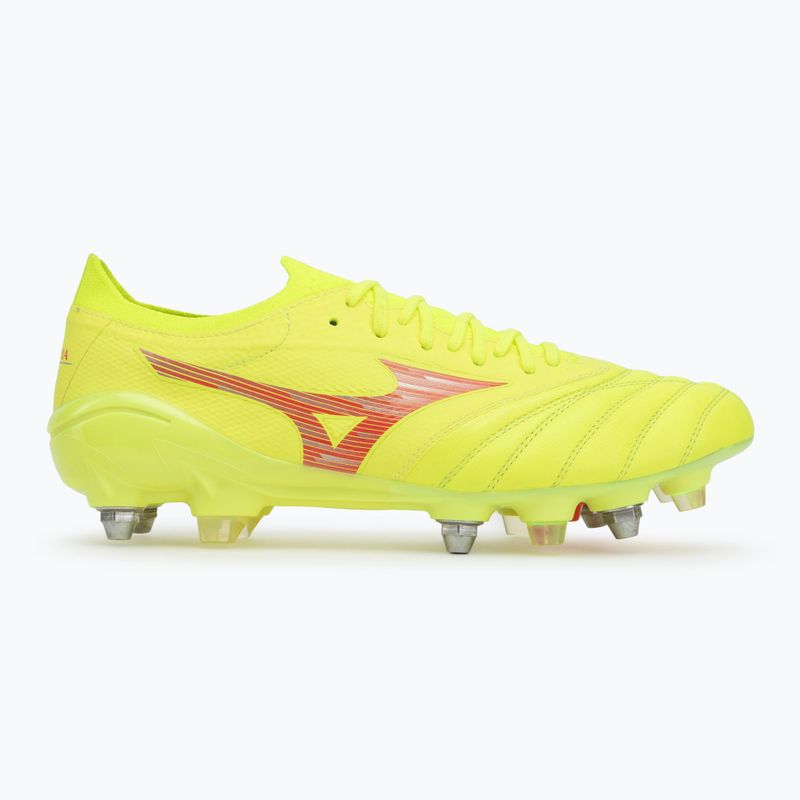 Кросівки футбольні чоловічі Mizuno Morelia Neo IV β Elite MIX safety yellow/fiery coral 2/safety yellow 2