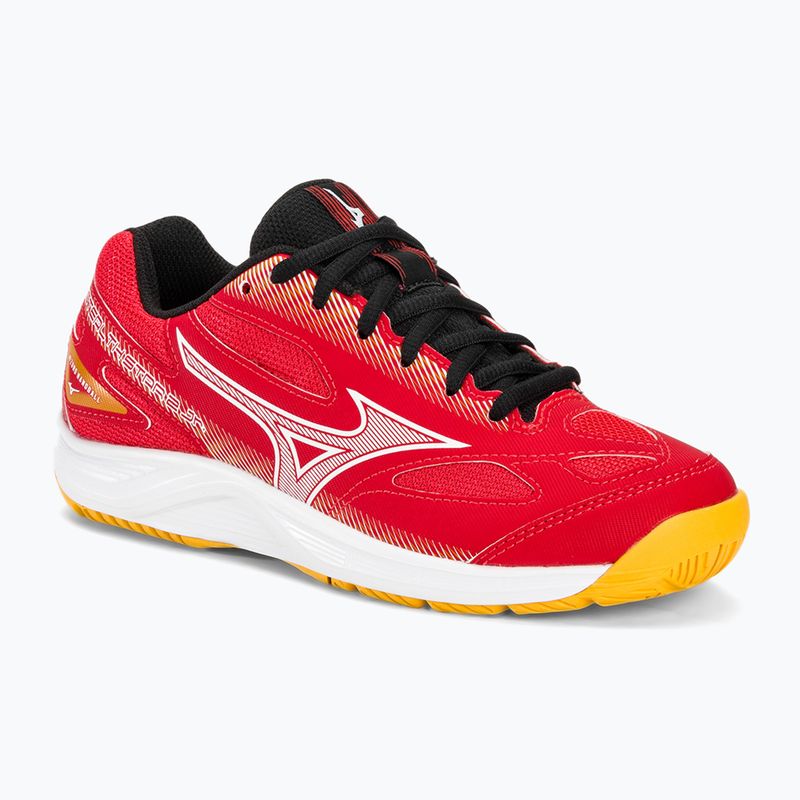 Кросівки для гандболу дитячі Mizuno Stealth Star 2 Jr radiant red/white/carrot curl