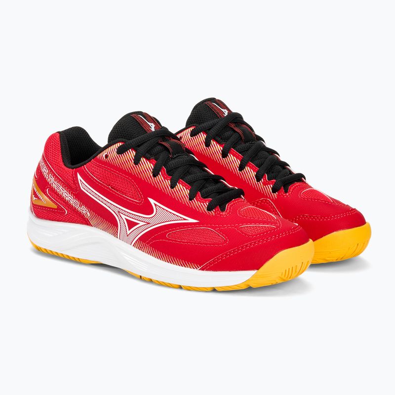 Кросівки для гандболу дитячі Mizuno Stealth Star 2 Jr radiant red/white/carrot curl 4