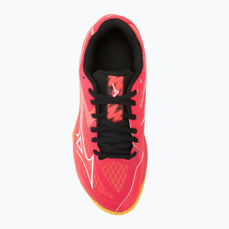 Кросівки волейбольні дитячі Mizuno Lightning Star Z7 radiant red/white/carrot curl 5