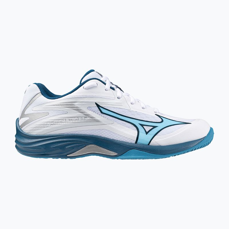 Кросівки волейбольні дитячі Mizuno Lightning Star Z7 white/sailor blue/silver 8