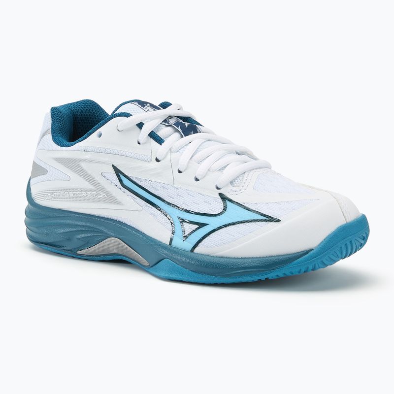 Кросівки волейбольні дитячі Mizuno Lightning Star Z7 white/sailor blue/silver