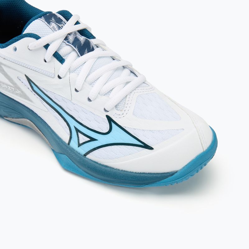 Кросівки волейбольні дитячі Mizuno Lightning Star Z7 white/sailor blue/silver 7