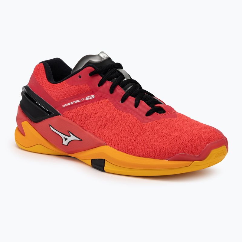 Кросівки для гандболу чоловічі Mizuno Wave Stealth Neo radiant red/white/carrot curl