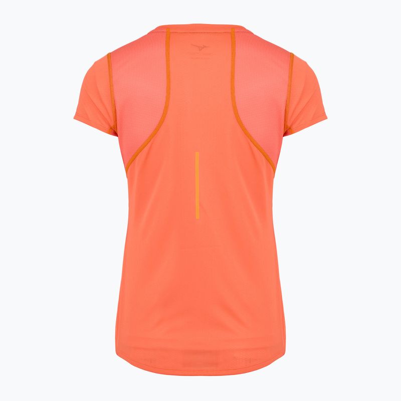 Футболка для бігу жіноча Mizuno DryAeroFlow Tee nasturtium 2