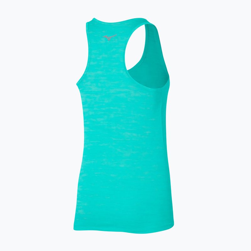 Танк топ для бігу жіночий Mizuno Impulse Core Tank blue turquoise 2