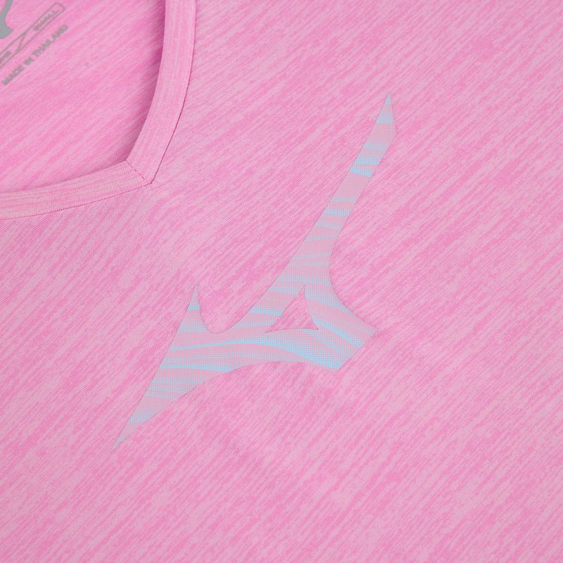 Футболка для бігу жіноча Mizuno Impulse Core RB Tee бузковийc chiffon 5
