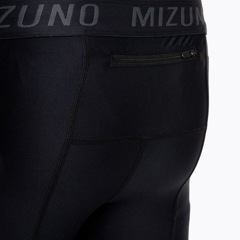 Легінси для бігу чоловічі Mizuno BG3000 Long black/ aquifer 6