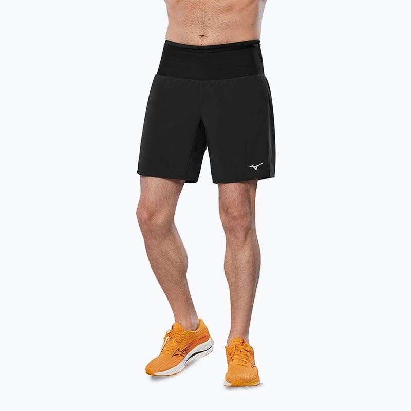 Шорти для бігу чоловічі Mizuno Multi Pocket 2in1 7.5 black