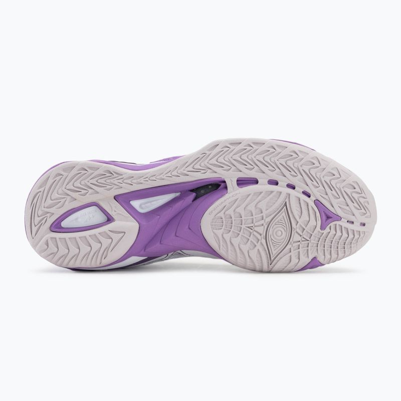 Кросівки для гандболу жіночі Mizuno Wave Mirage 5 white/patrician purple/quince 4