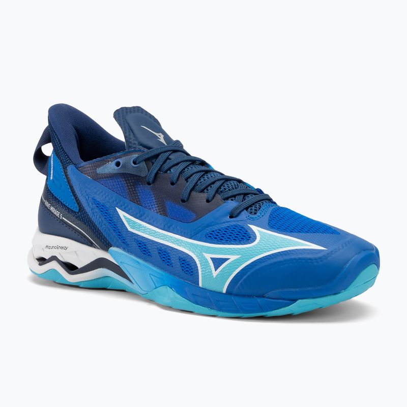 Гандбольні кросівки Mizuno Wave Mirage 5 сині / білі / сині