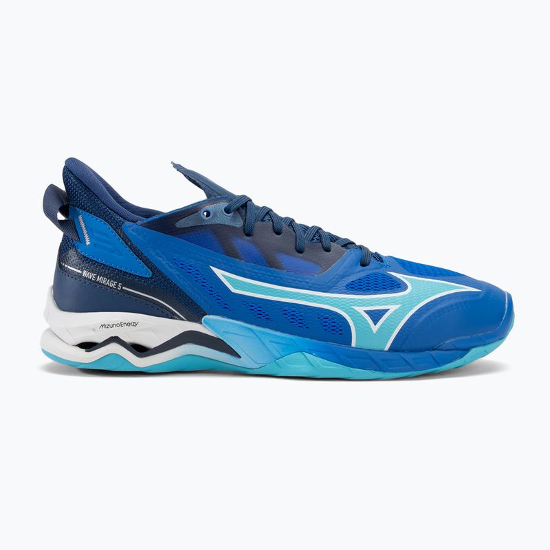 Кросівки для гандболу чоловічі Mizuno Wave Mirage 5 mugen blue/white/estate blue 2