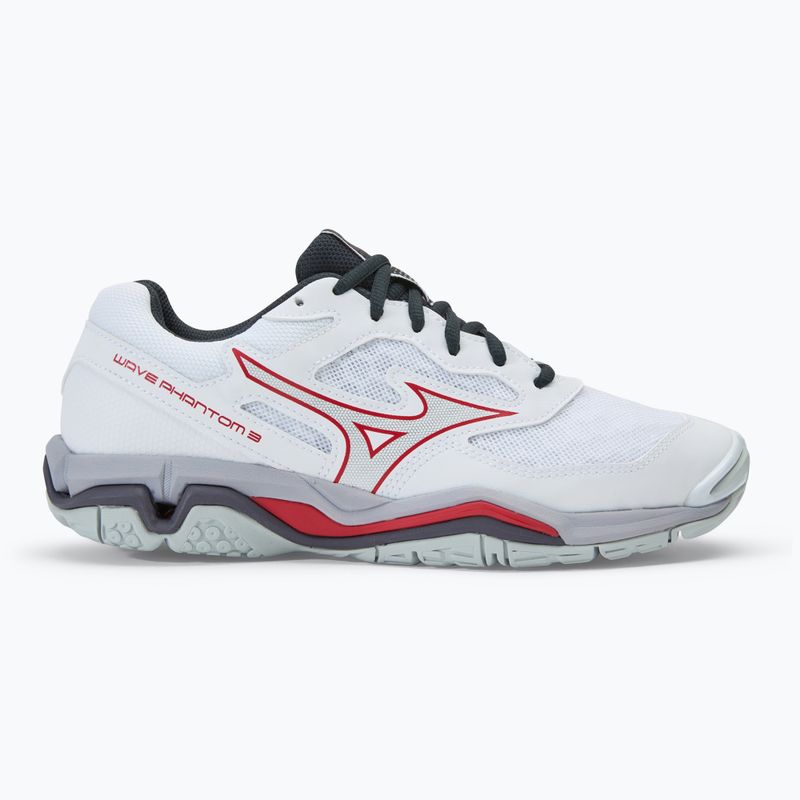 Кросівки для гандболу чоловічі Mizuno Wave Phantom 3 white/salsa/black 2