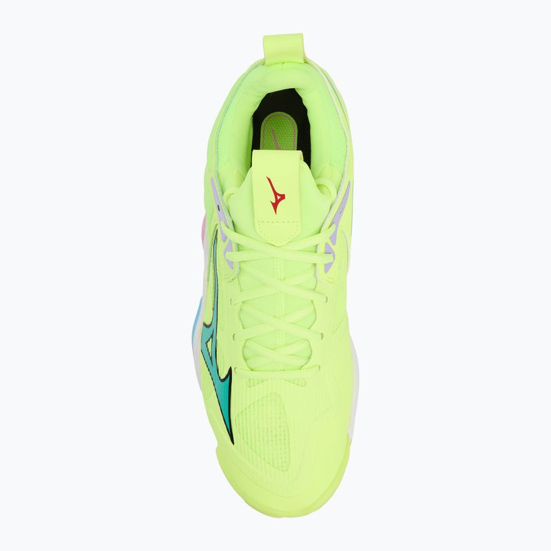 Кросівки для волейболу Mizuno Wave Momentum 3 neo lime/black/splish splash 5