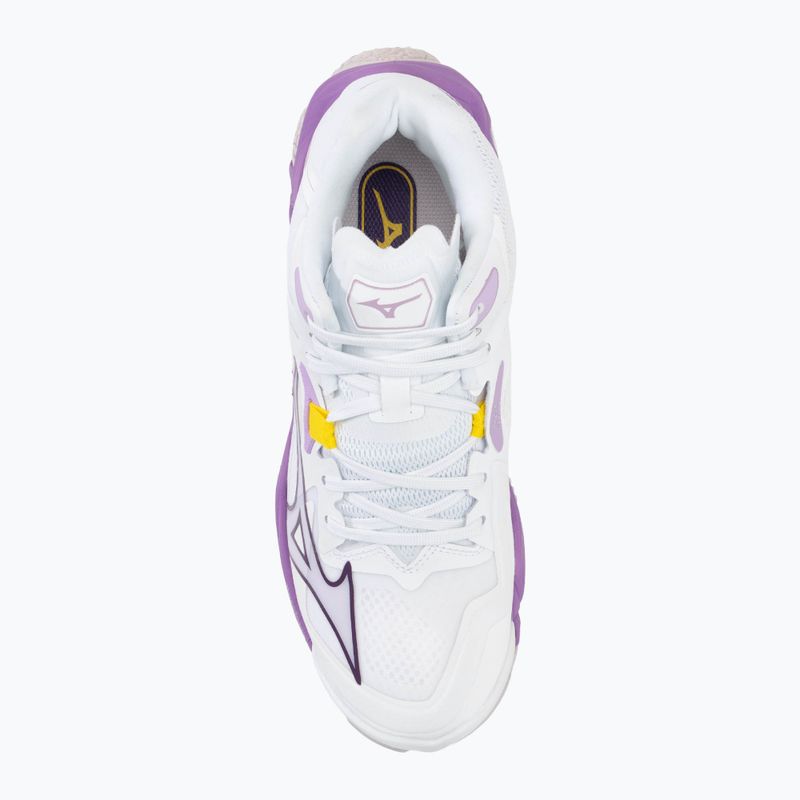 Кросівки волейбольні жіночі Mizuno Wave Lightning Z8 Mid white/patrician purple/quince 5