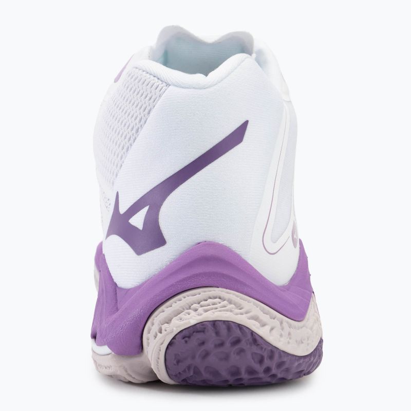 Кросівки волейбольні жіночі Mizuno Wave Lightning Z8 Mid white/patrician purple/quince 6