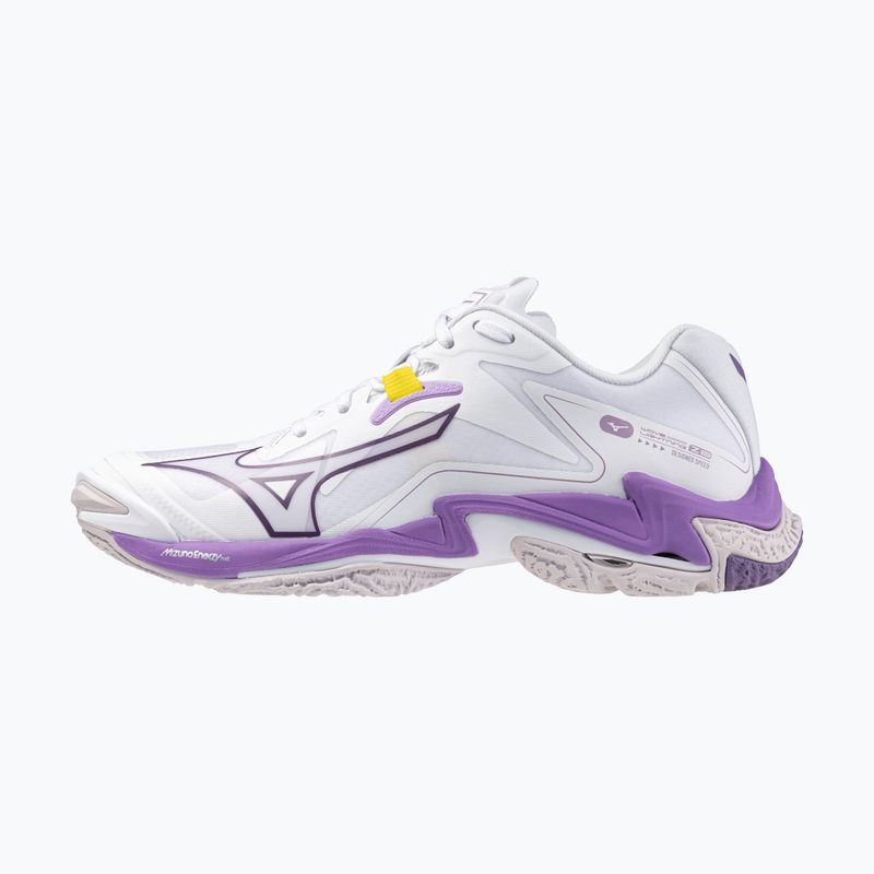 Кросівки волейбольні жіночі Mizuno Wave Lightning Z8 white/patrician purple/quince 8