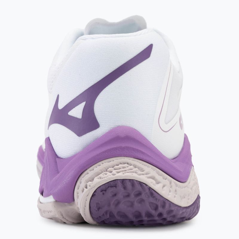 Кросівки волейбольні жіночі Mizuno Wave Lightning Z8 white/patrician purple/quince 6