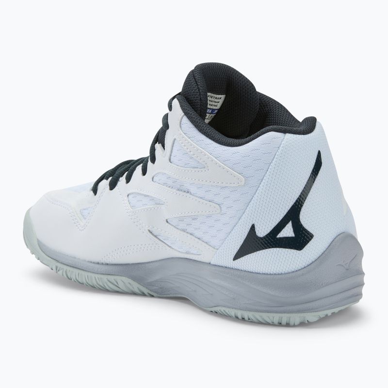 Кросівки волейбольні чоловічі Mizuno Thunder Blade з Mid white/salsa/black 3