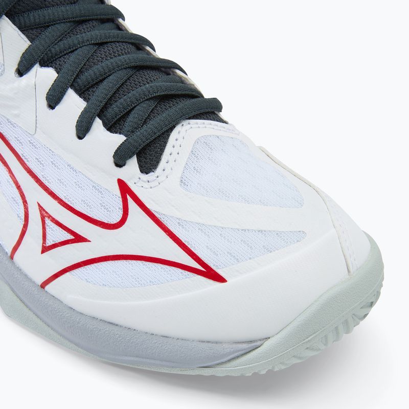 Кросівки волейбольні чоловічі Mizuno Thunder Blade з Mid white/salsa/black 7