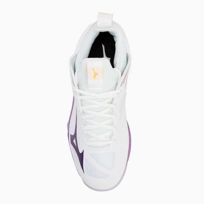 Кросівки волейбольні жіночі Mizuno Wave Dimension white/patrician purple/quince 5