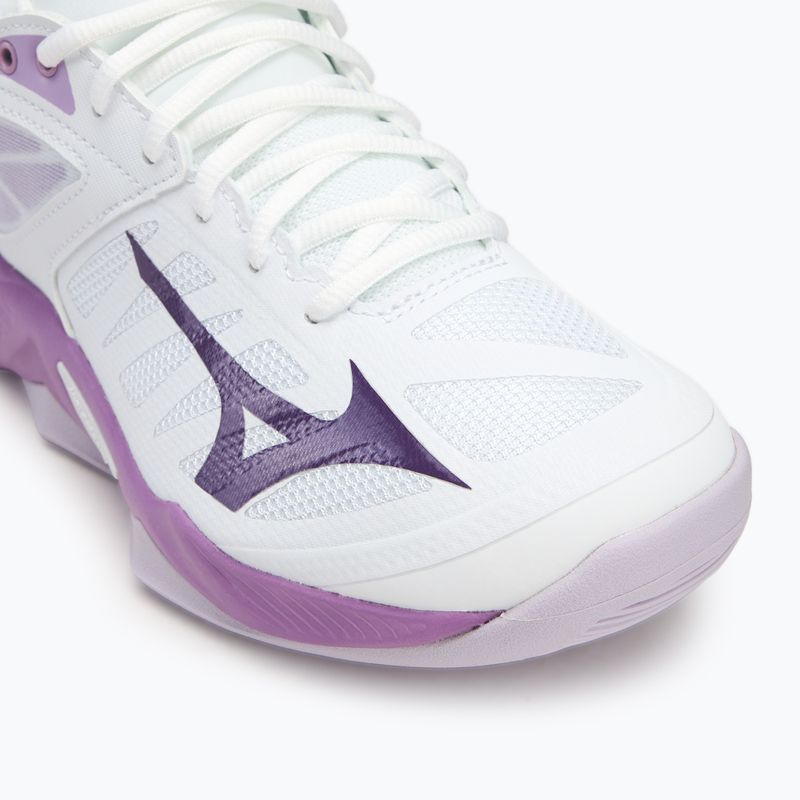 Кросівки волейбольні жіночі Mizuno Wave Dimension white/patrician purple/quince 7