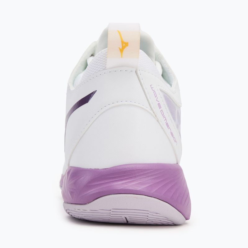Кросівки для волейболу жіночі Mizuno Wave Dimension Mid white/patrician purple/quince 6