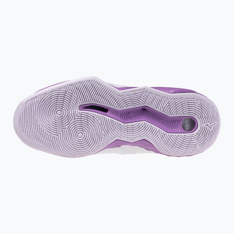 Кросівки для волейболу жіночі Mizuno Wave Dimension Mid white/patrician purple/quince 9