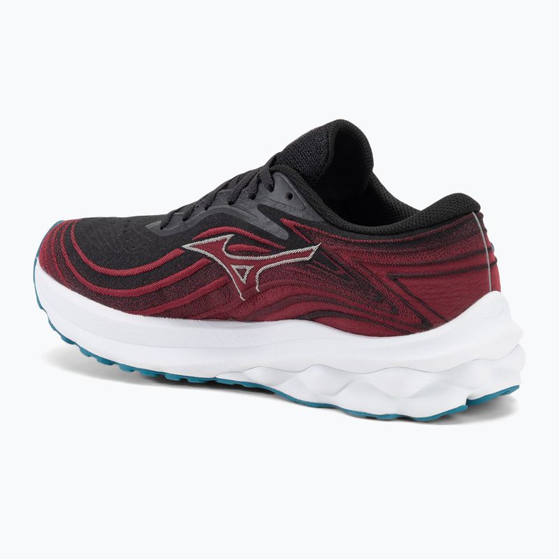 Кросівки для бігу чоловічі Mizuno Wave Skyrise 5 black/white sand/rumba red 3