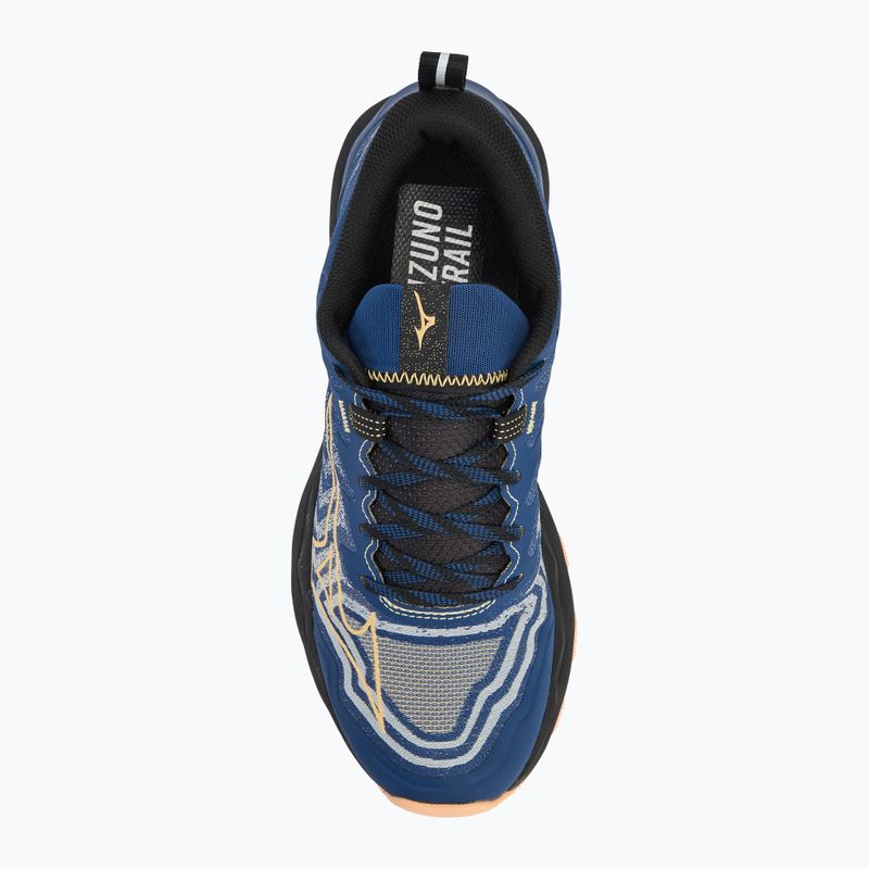 Кросівки для бігу жіночі Mizuno Wave Daichi 8 estate blue/apricot ice/black 5