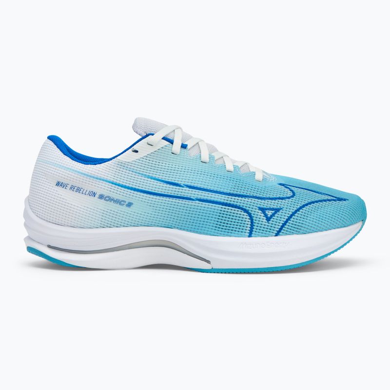 Кросівки для бігу чоловічі Mizuno Wave Rebellion Sonic 2 river blue/mugen blue/white 2