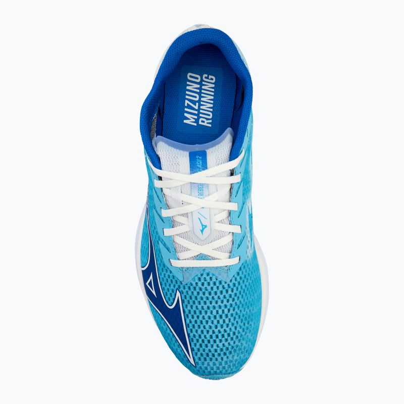 Кросівки для бігу чоловічі Mizuno Wave Rebellion Flash 2 river blue/ mugen blue/white 5