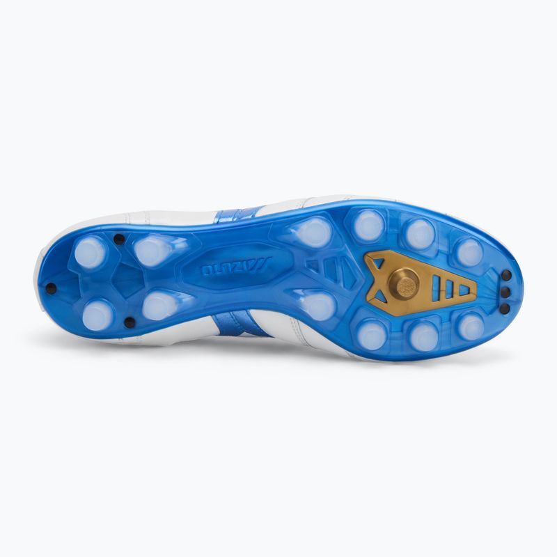 Кросівки футбольні чоловічі Mizuno Morelia II Japan Md white/laser blue/gold 4